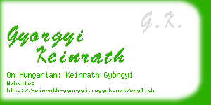 gyorgyi keinrath business card